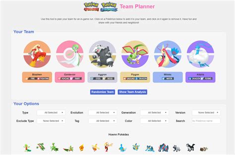 pokemon squad|pokemon squad builder.